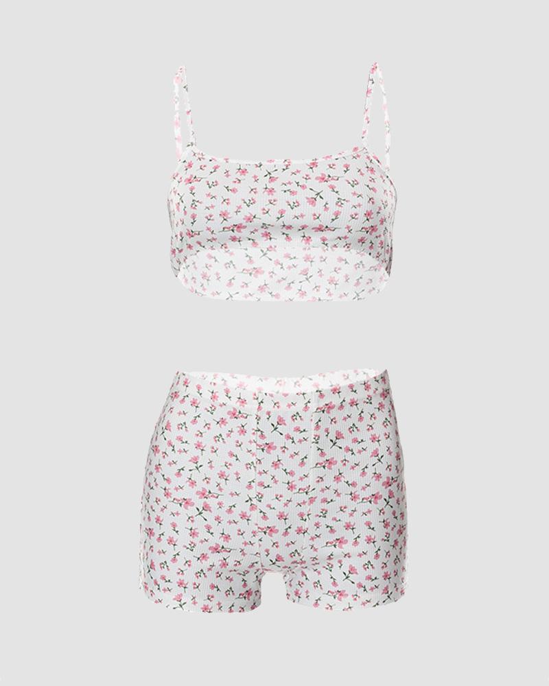 Ditsy Daphne Floral Bralet Tube Coord