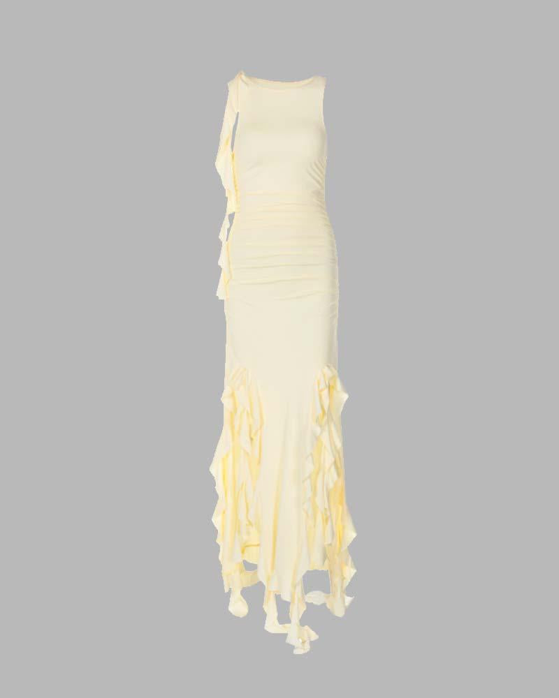 Xena Asymmetrical Slit Dress