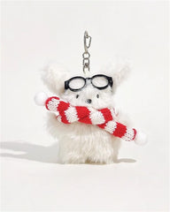 Fluffy Study Pupper Keychain