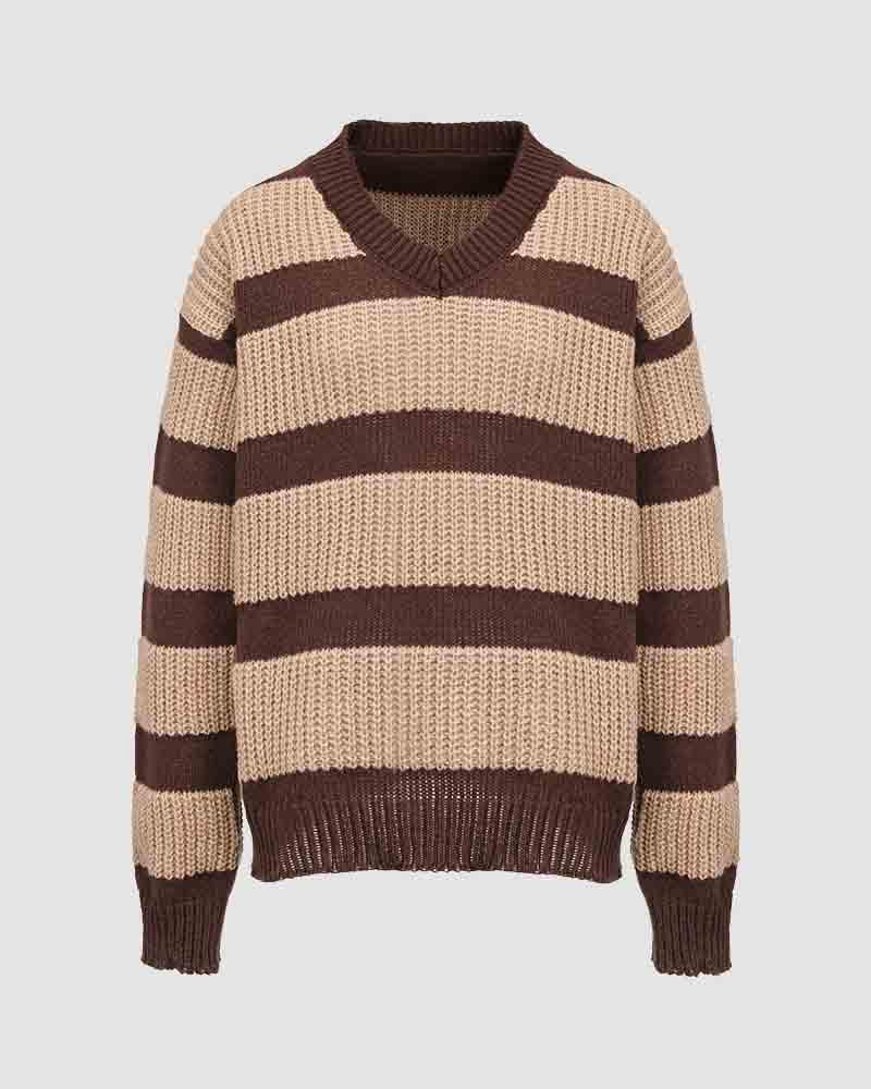 Burrow Fields Stripe Knit Sweater
