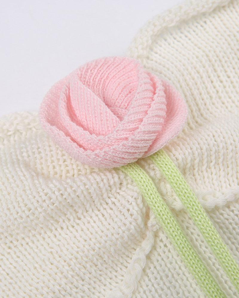 Rosebud Crochet Cami Top