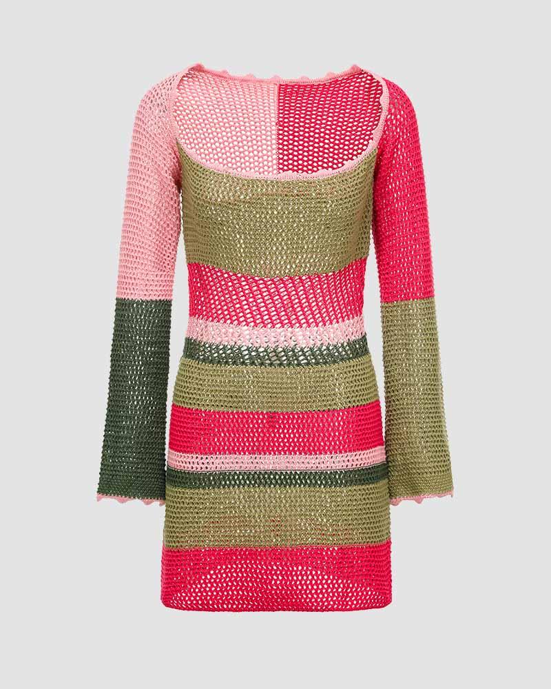 Tunnel Vision Glaze Crochet Dress