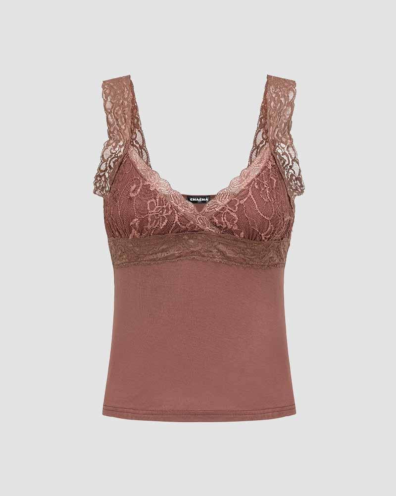 Hallowed Forest Cami Lace Top
