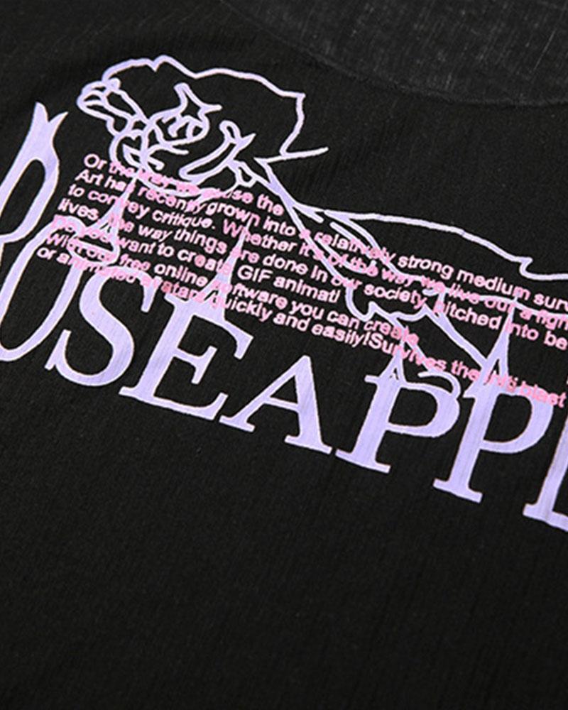 Roseapple Grunge Crop Corset Top