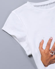 Hands On Me Crop T-Shirt