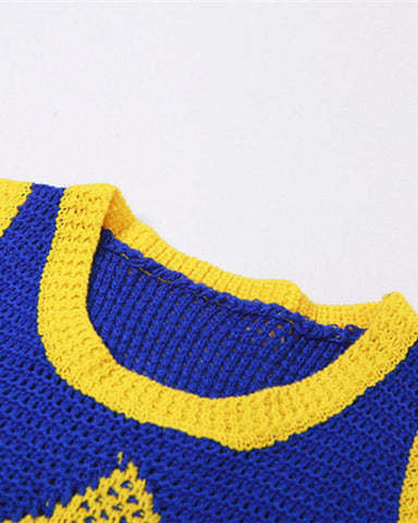 Shining Star Crochet Skirt Coord Set