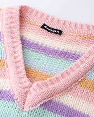 Kaleidoscope Showers Oversized Knit Cardigan