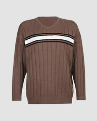 Oleander Stripe Sift Ribbed Sweater