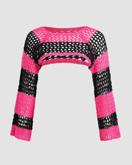 Avril Cropped Eyelet Jumper