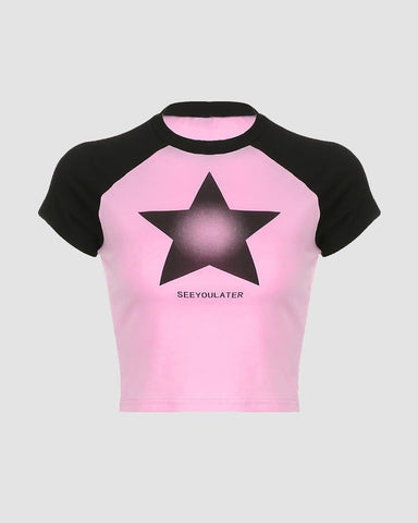 See You Later Star Raglan T-Shirt