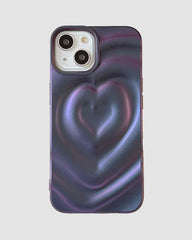 Heart Ripple Effect iPhone Case