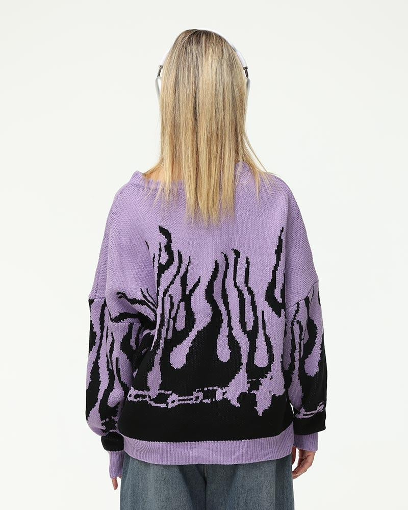 Numpty Flames Oversized Sweater