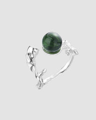 Emerald Forest Orb Ring