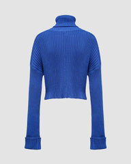 Glacius Cropped Turtleneck Jumper