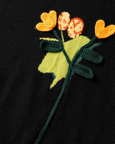 Shaken Tulips Graphic Sweater