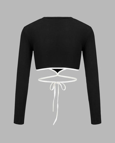 Feline Aglaia Graphic Cropped Top