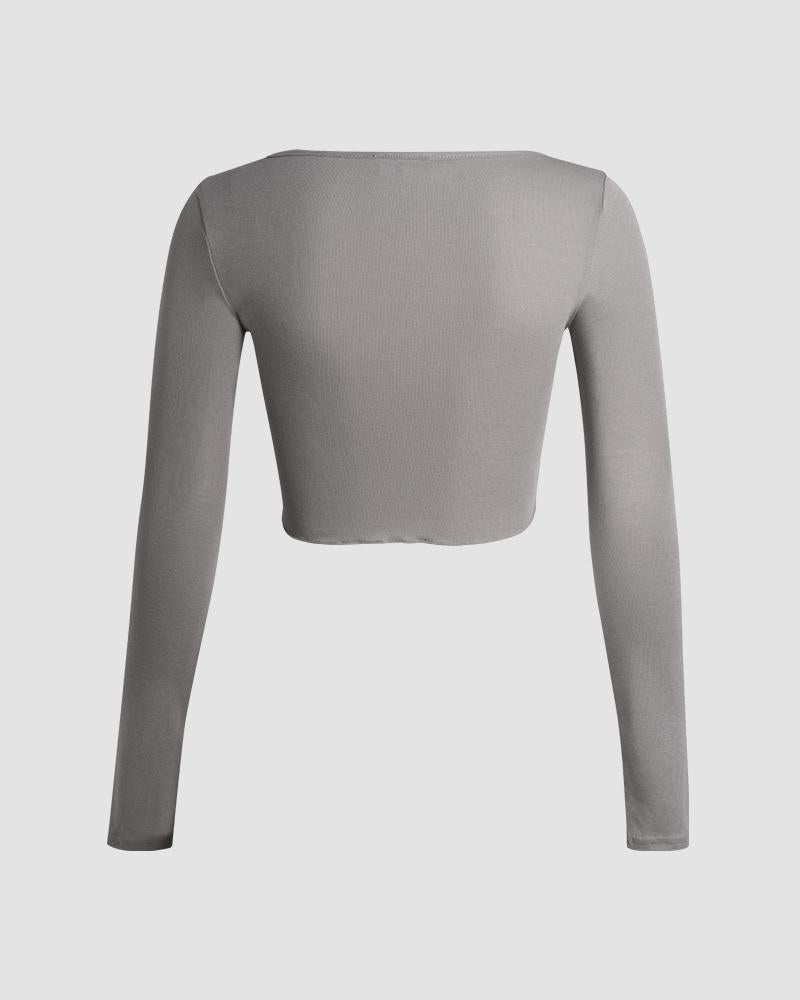 Noho Ribbed Square Neck Top