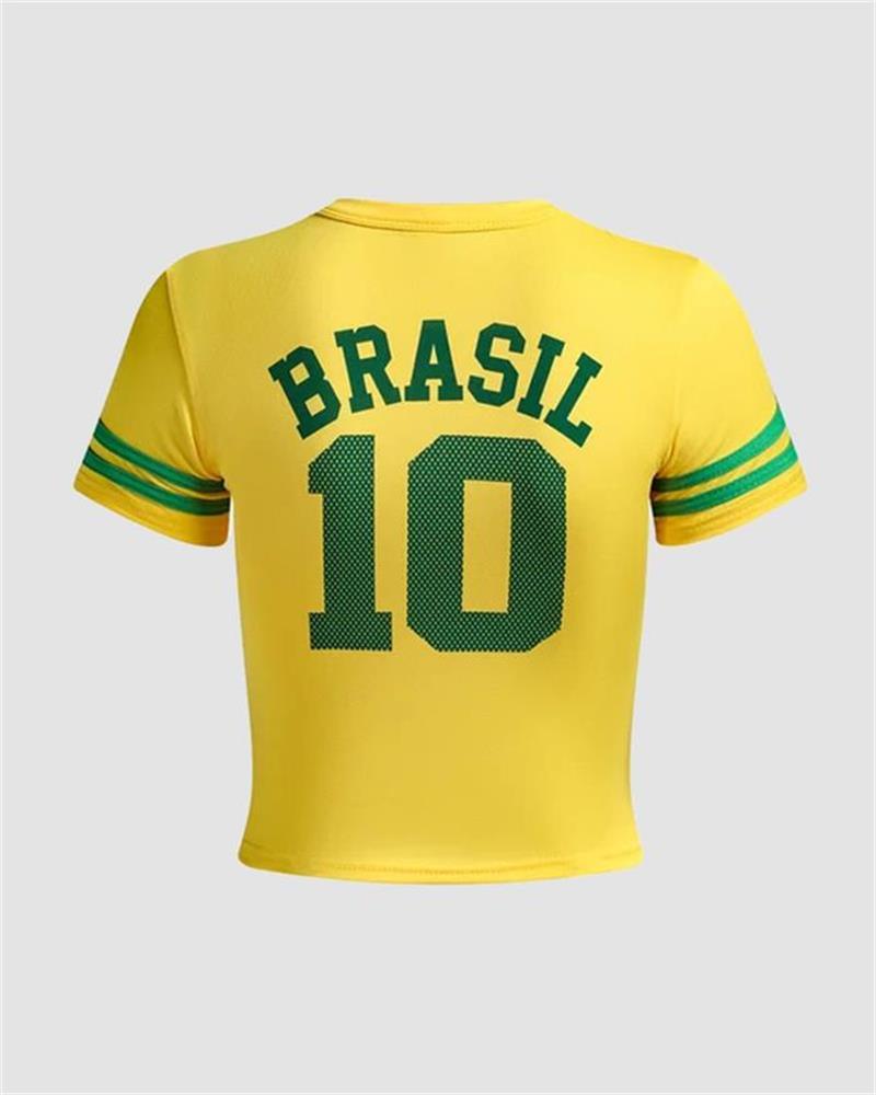 Number 10 Brazil Team T-Shirt