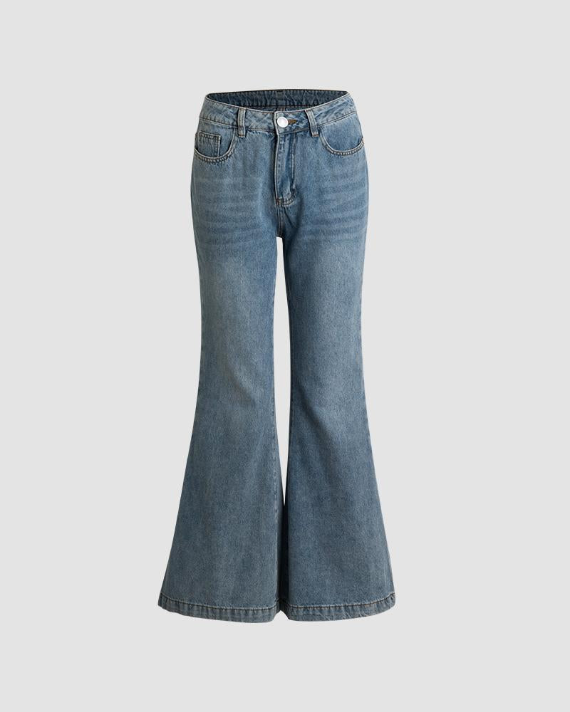 Vernier Flare Denim Jeans