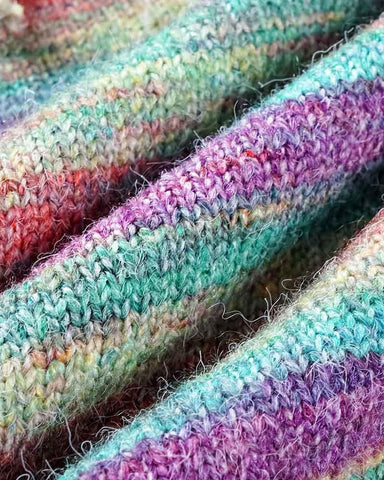 Rainbowscope Knit Drawstring Skirt