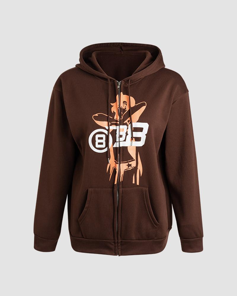 888 Girl Graphic Hoodie