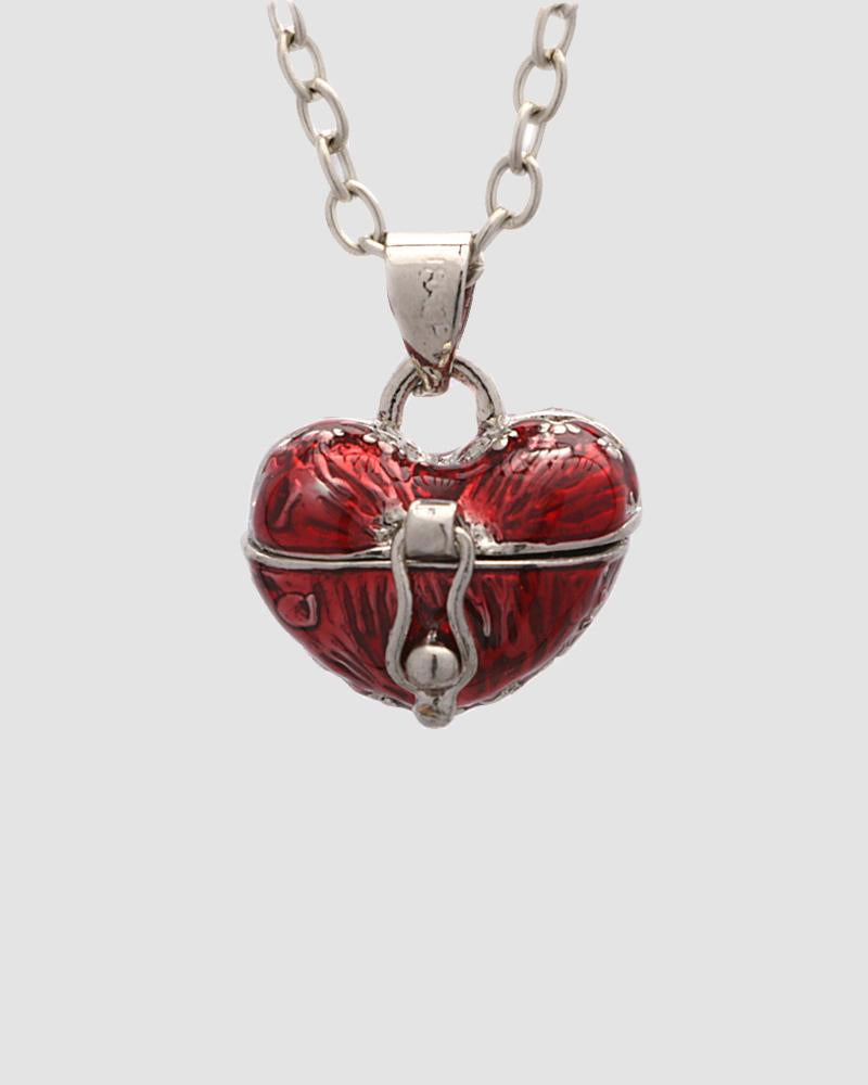 Heart Locket Chain Necklace