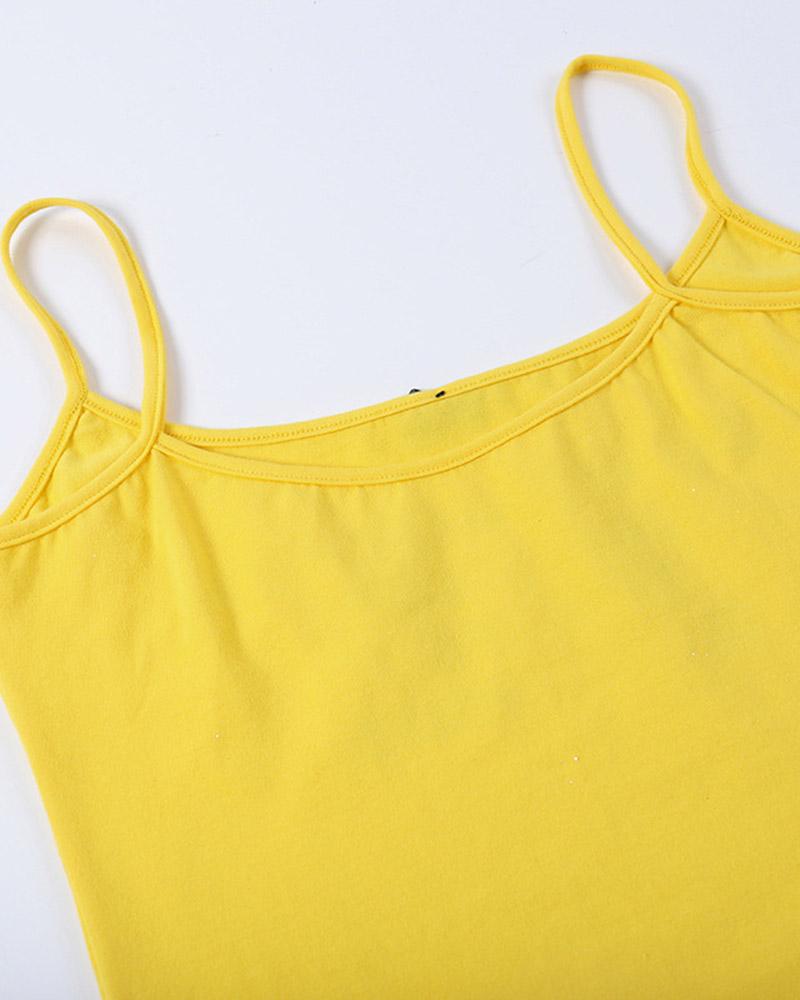 How Much Fun Cropped Cami Top