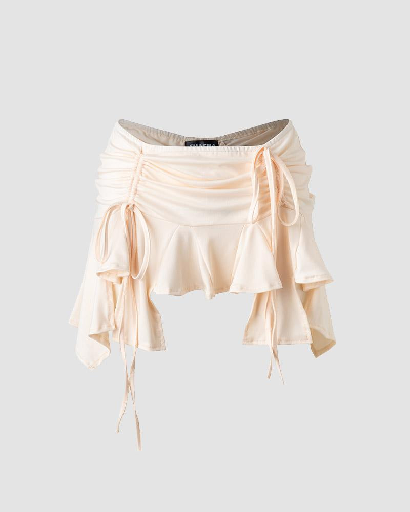 Fawngarde Ruffle Asymmetrical Skirt