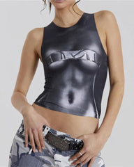 Bodytape Graphic Cropped Top