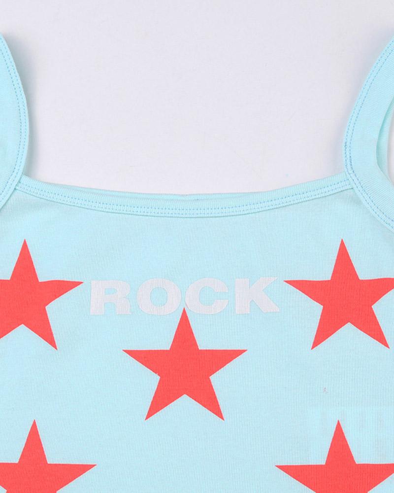 Daydosa Starry Cropped Top
