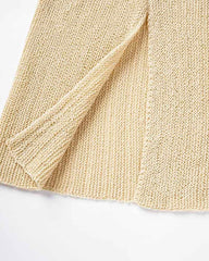 Kingly Creme Split Wing Sweater