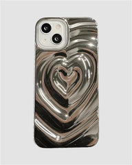 Heart Ripple Effect iPhone Case