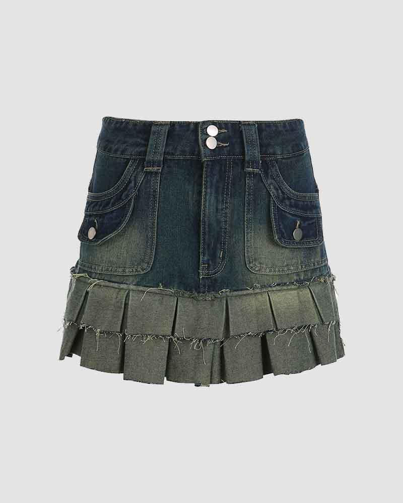 Bergdis High Waist Denim Skirt