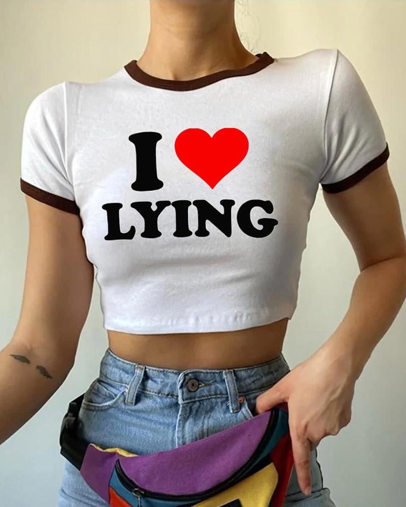 I Heart Lying Baby T-Shirt