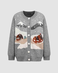 Snow Capped Graphic Cardigan