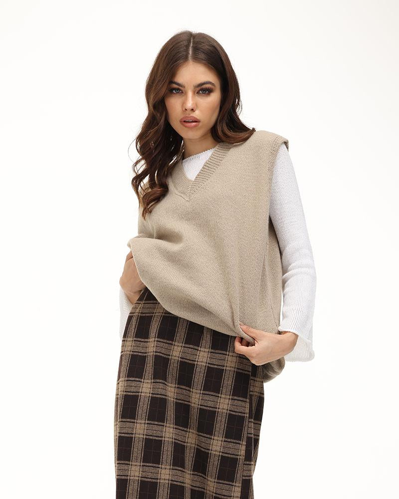 Maianna Oversized Sweater Vest