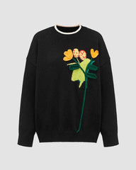 Shaken Tulips Graphic Sweater