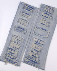 Retro Denim Leg Warmers