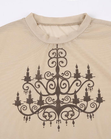 Voiceless Chandelier Graphic Top