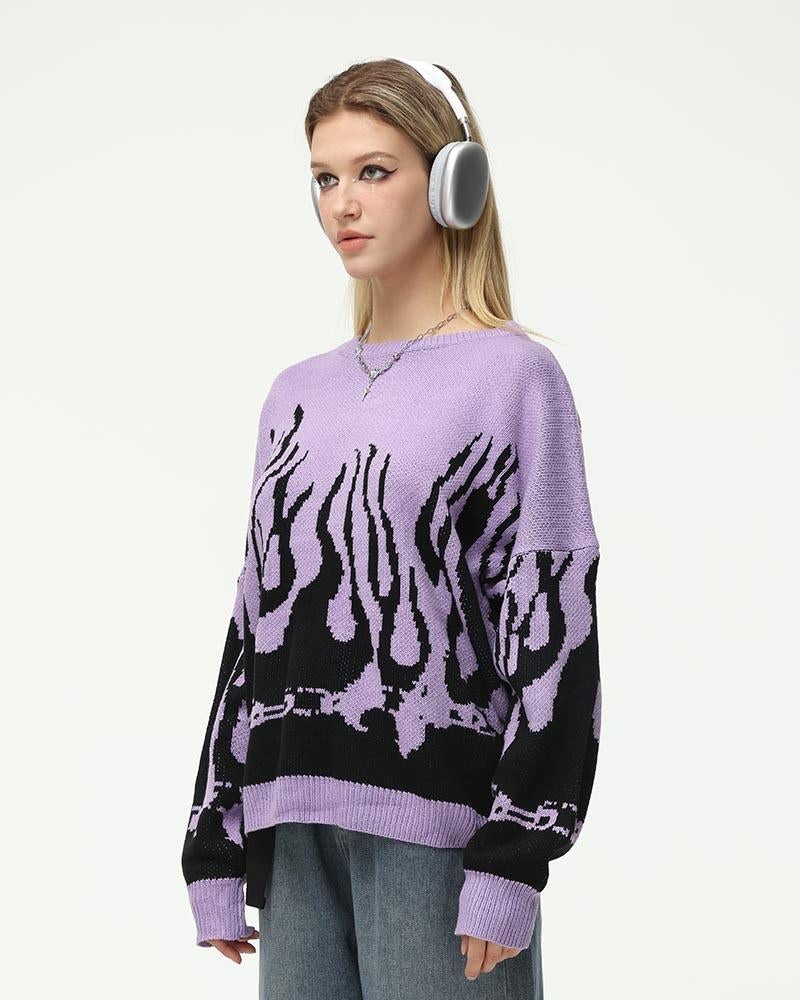 Numpty Flames Oversized Sweater