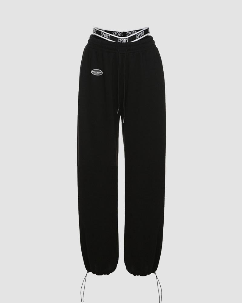 Rougepoint Sports Waistband Track Pants