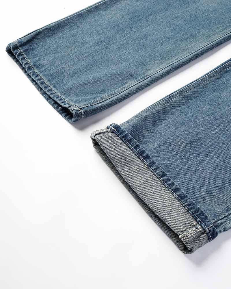 High Waisted Denim Jeans