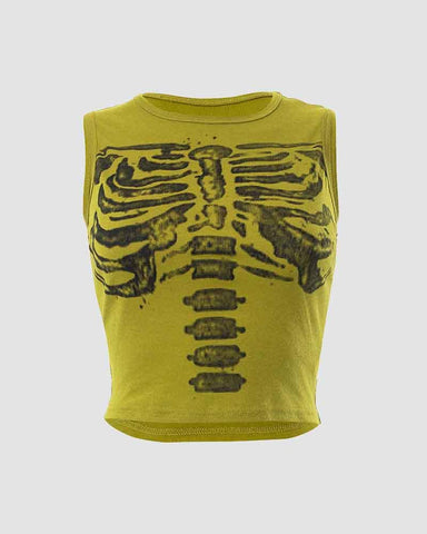 Skeleton Graphical Cami Top