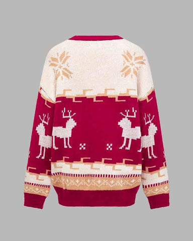 Reindeer Cross Graphic Sweater