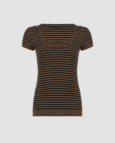 Heritage Striped T-Shirt with Hood